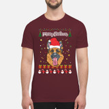 Merry Christmas German Shepherd - Premium Men's T-shirt