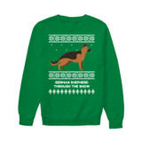 German Shepherd Through The Snow - Unisex Sweatshirt