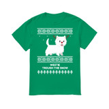 Westie Through The Snow  - Men's T-Shirt