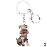 Lou Schnauzer Keychain