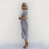 Kimono Cotton Wrap Dress