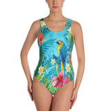 Parrot in the Tropical Beauty - One-Piece Swimsuit