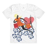 Paris Eiffel Shops Sublimation women’s crew neck t-shirt