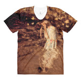 Water Petals by Amanda Magick Sublimation women’s crew neck t-shirt
