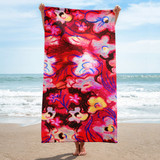 Pastel Flowers Beach Towel