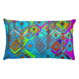Crystal Rain - Sea Tones Rectangular Pillow
