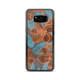 Vintage Hawaiian Print by R.Freeland Signed - Blue Samsung Case