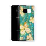 Vintage Hawaiian Print by R.Freeland Signed - Green Samsung Case