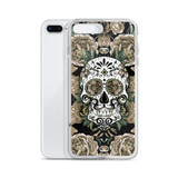 Sugar Skull - Vintage Natural Tones Cell Phone Case - Fits iPhone X and Other Sizes 5-X