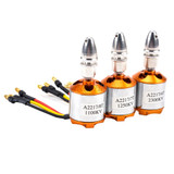 NEW A2217 2217 1100KV / 1250KV / 2300KV With Motor Mount Outrunner Brushless Motor For RC Fixing Wing Quadrocopter Multi-copter
