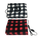 145*100cm Car Heating Blanket Winter Heated 12V Lattice Energy Saving Warm Auto Electrical Blanket For Car Constant Temperature