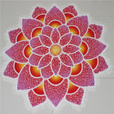 Flower Print Lotus Beach Towel