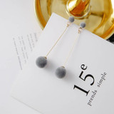 Double Faux Pom Earring