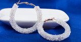 Crystal Round Drop Earrings