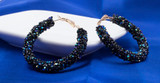 Crystal Round Drop Earrings