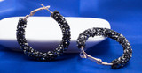 Crystal Round Drop Earrings