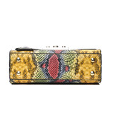 Luxury Multi-Color Reptile Snake Skin Pattern Chain Shoulder Cross-body Bag