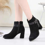 Women Fashion Classic Ankle Boots  Round Head Boots Thick Bottom Martin Boots Women Fashion Classic Ankle Boots  Round Head Boots Thick Bottom Martin Boots