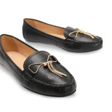 Top Front Gold Knotted Tassel Loafers