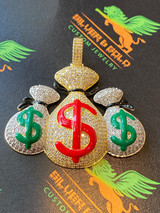 Triple Money Bag Pendant