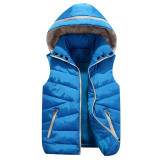 Daschop Online Slim Fit Autumn Sleeveless Vest/ HoodDetachable