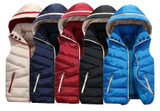 Daschop Online Slim Fit Autumn Sleeveless Vest/ HoodDetachable