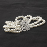 Artificial Rose Pearl Necklace