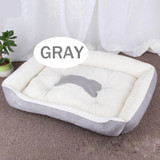 Washable Bone linen Pet Bed