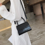 DAISY Crocodile Pattern Crossbody Bag