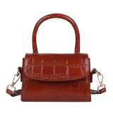DAISY Crocodile Pattern Crossbody Bag