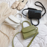 DAISY Crocodile Pattern Crossbody Bag
