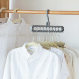 Multi-Port Support Circle Clothes Hanger Clothes Drying Rack Multifunction Plastic Scarf Clothes