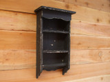 Distressed black towel bar, towel rack, Shabby chic, distressed shelf, bathroom shelf, Farmhouse Furniture TX