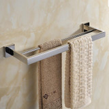 1 pcs Free Shipping SUS 304 Stainless Steel Double Towel Bar Square Towel Rack In The Bathroom Wall Mounted Towel Holder 1 pcs Free Shipping SUS 304 Stainless Steel Double Towel Bar Square Towel Rack In The Bathroom Wall Mounted Towel Holder