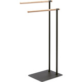 Oscar Standing Double Towel Rack for Bathroom Spa Towel Hanger, Wood Rails Oscar Standing Double Towel Rack for Bathroom Spa Towel Hanger, Wood Rails