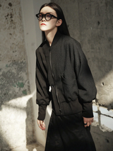 Emra Zipper Bomber Jacket