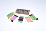 Womens 5-Pair Colorful Crew Socks - 6039