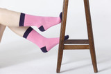 Womens 5-Pair Colorful Crew Socks - 6039