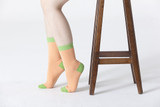 Womens 5-Pair Colorful Crew Socks - 6039