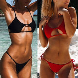 New Arrival Womens Sexy Solid Bikini Set Push-Up