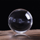 3D Solar System Crystal Ball Home Decor Astronomy