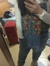 Denim Loose Jumpsuits Overalls