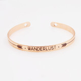 Bohemian Iron wish cuff bangle