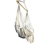 Beige Hammock  with Cushions and Macrame tassels