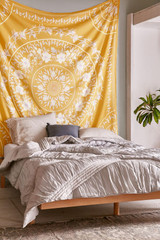 Mustard Mandala Tapestry/ Beach Towel Mustard Mandala Tapestry/ Beach Towel