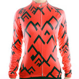 Womens Racmmer Mountains Long Sleeve Cycling Jersey