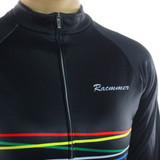 Womens Racmmer Stripes Long Sleeve Cycling Jersey