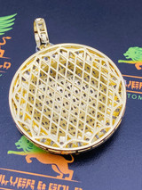 BAGUETTE MEDALLION ICED OUT CUSTOM PENDANT