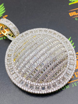 BAGUETTE MEDALLION ICED OUT CUSTOM PENDANT