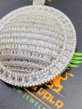 BAGUETTE MEDALLION ICED OUT CUSTOM PENDANT